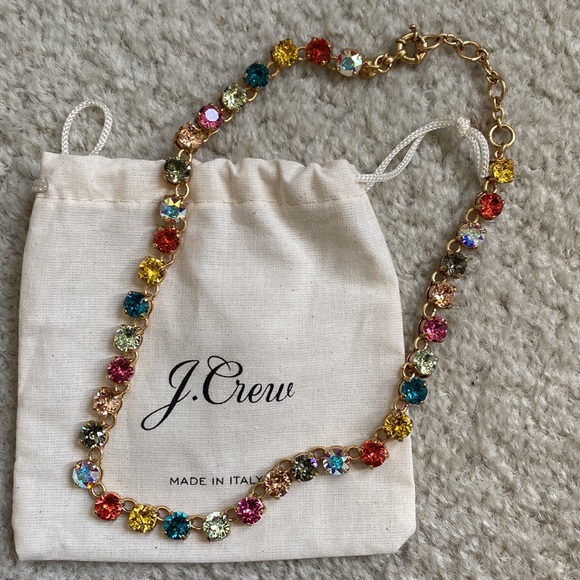 J. Crew Jewelry - **SOLD** *RARE* J.Crew Martha Crystal Dot Swarovski Necklace